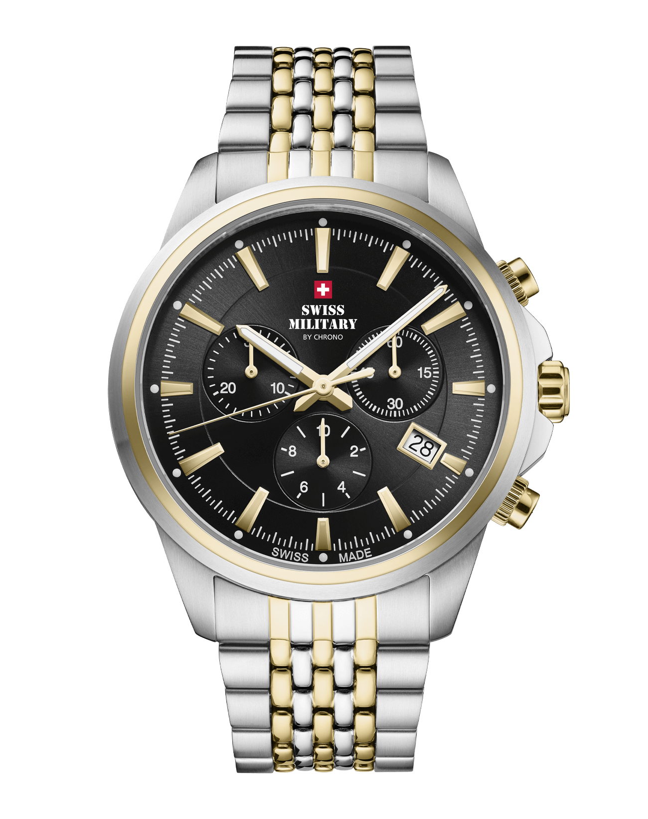Reloj cronógrafo clásico suizo de caballero
