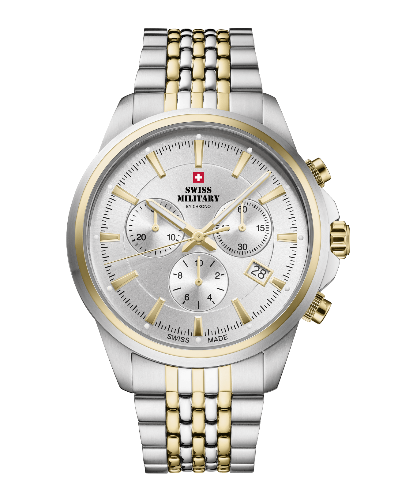Reloj cronógrafo clásico suizo de caballero