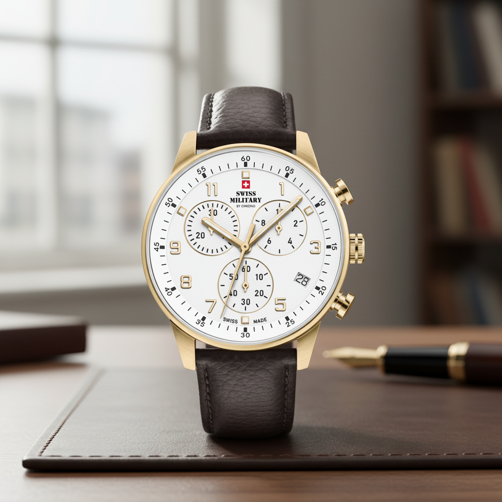 Reloj Cronógrafo Minimalista suizo de caballero