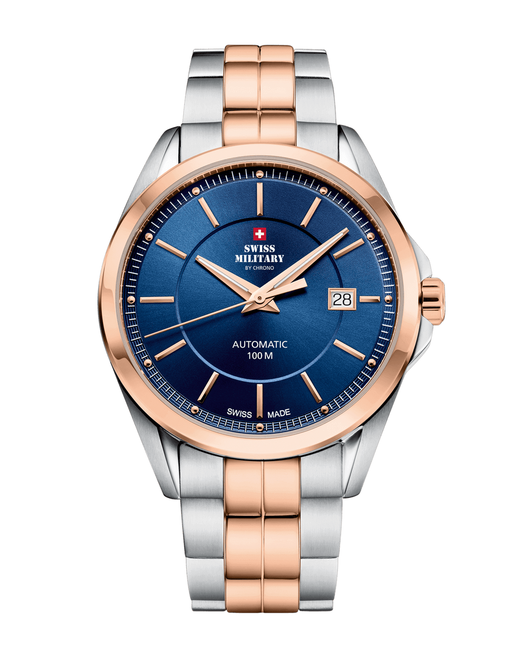 Elegante reloj suizo automático de hombre