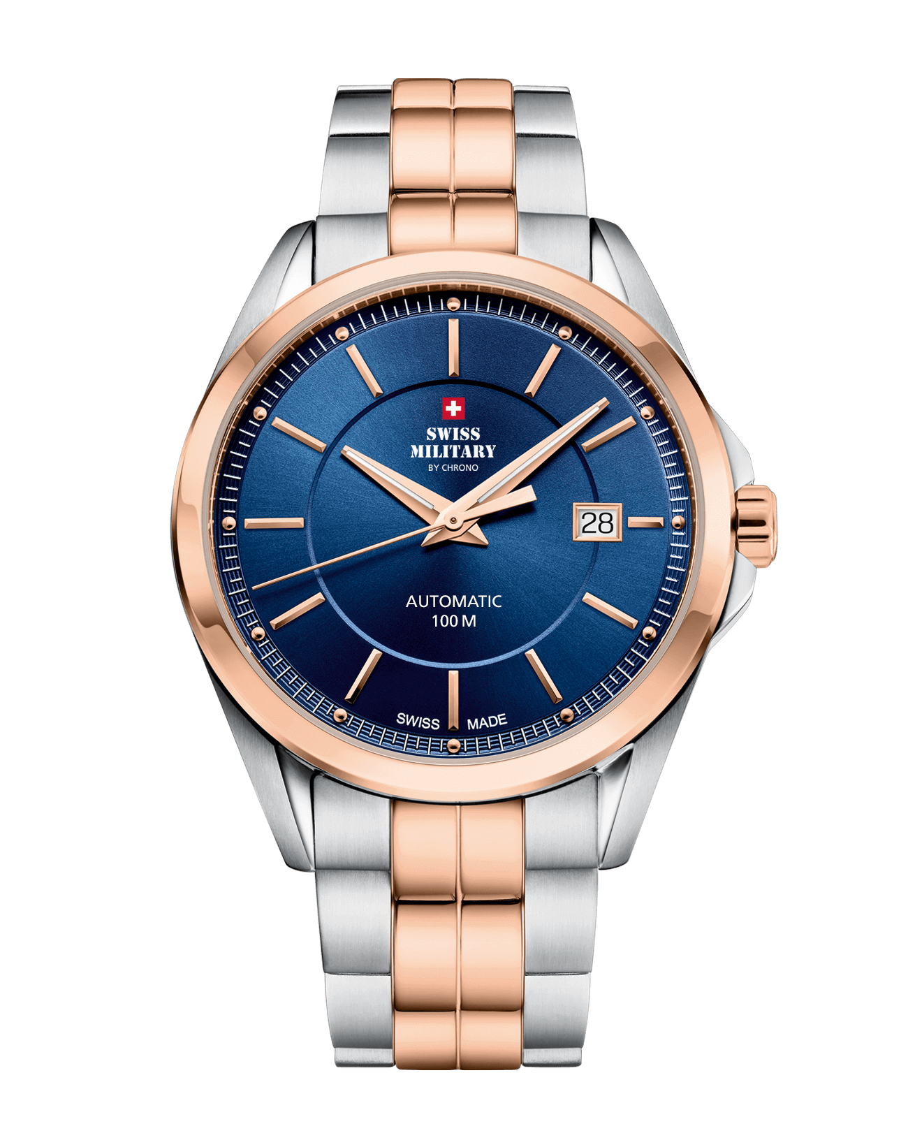 Elegante reloj suizo automático de hombre