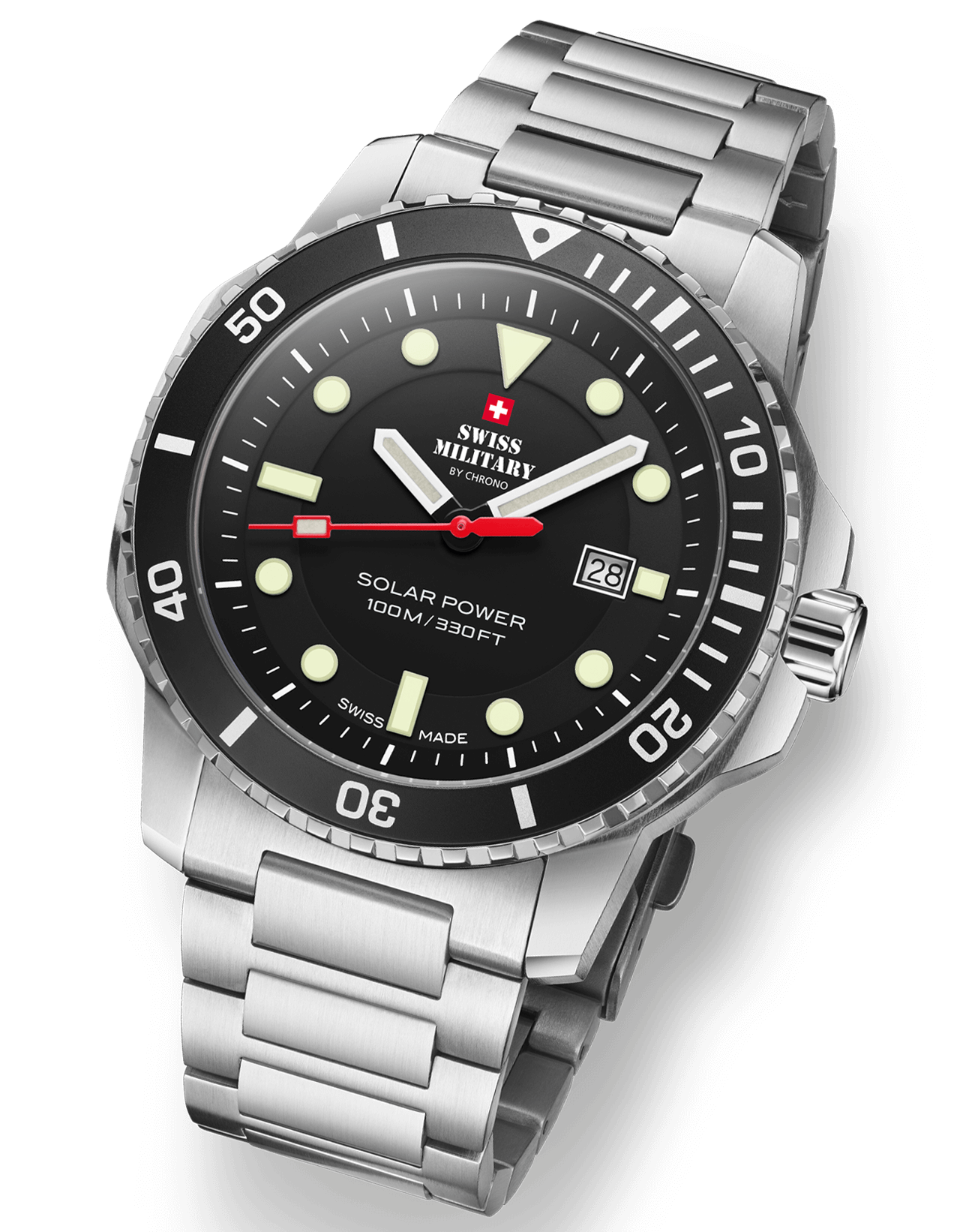 Swiss Military By Chrono, Reloj De Pulsera Caballero Movimiento Solar