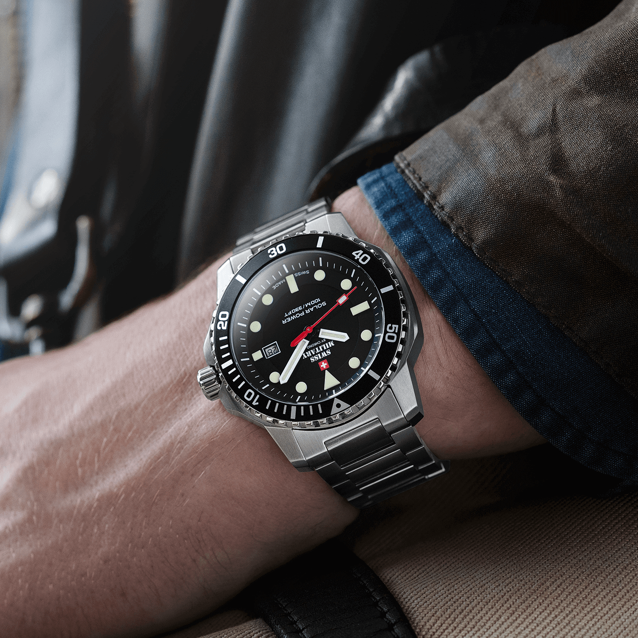 Swiss Military By Chrono, Reloj De Pulsera Caballero Movimiento Solar