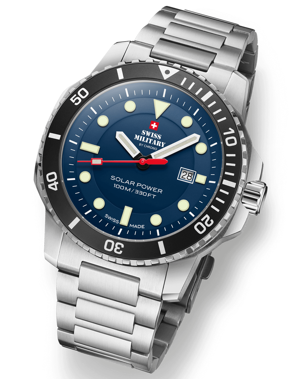 Swiss Military By Chrono, Reloj De Pulsera Caballero Movimiento Solar
