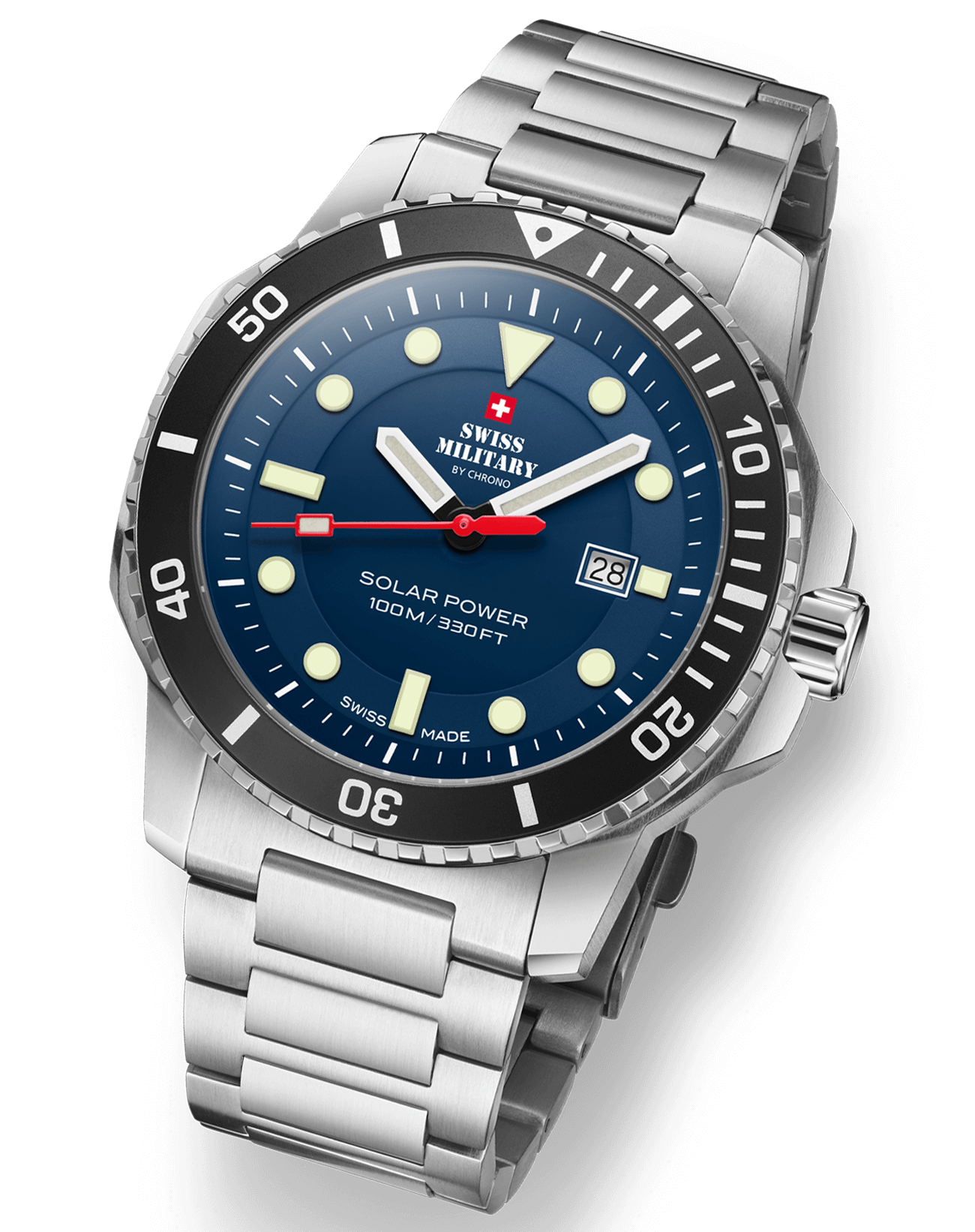 Swiss Military By Chrono, Reloj De Pulsera Caballero Movimiento Solar