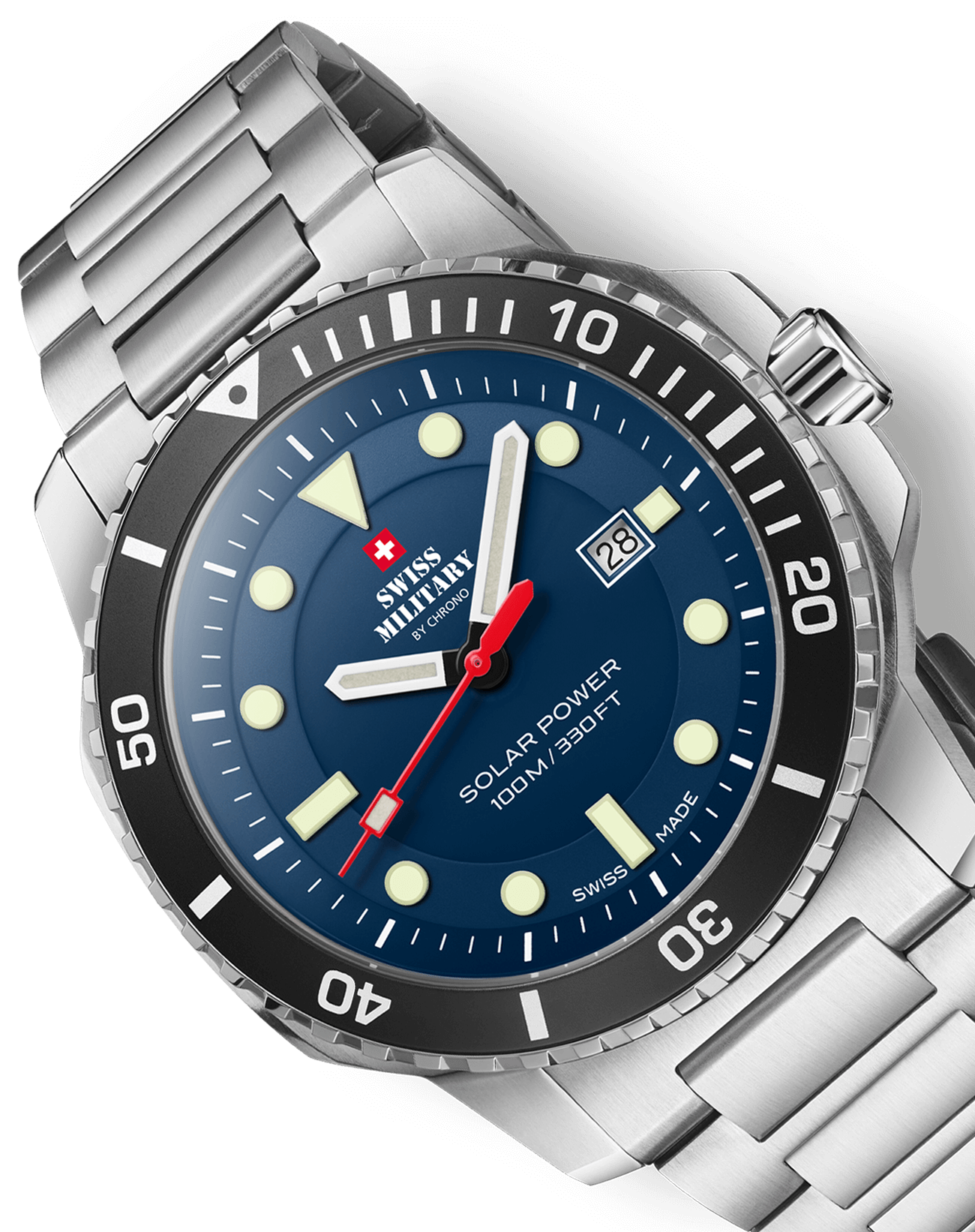 Swiss Military By Chrono, Reloj De Pulsera Caballero Movimiento Solar