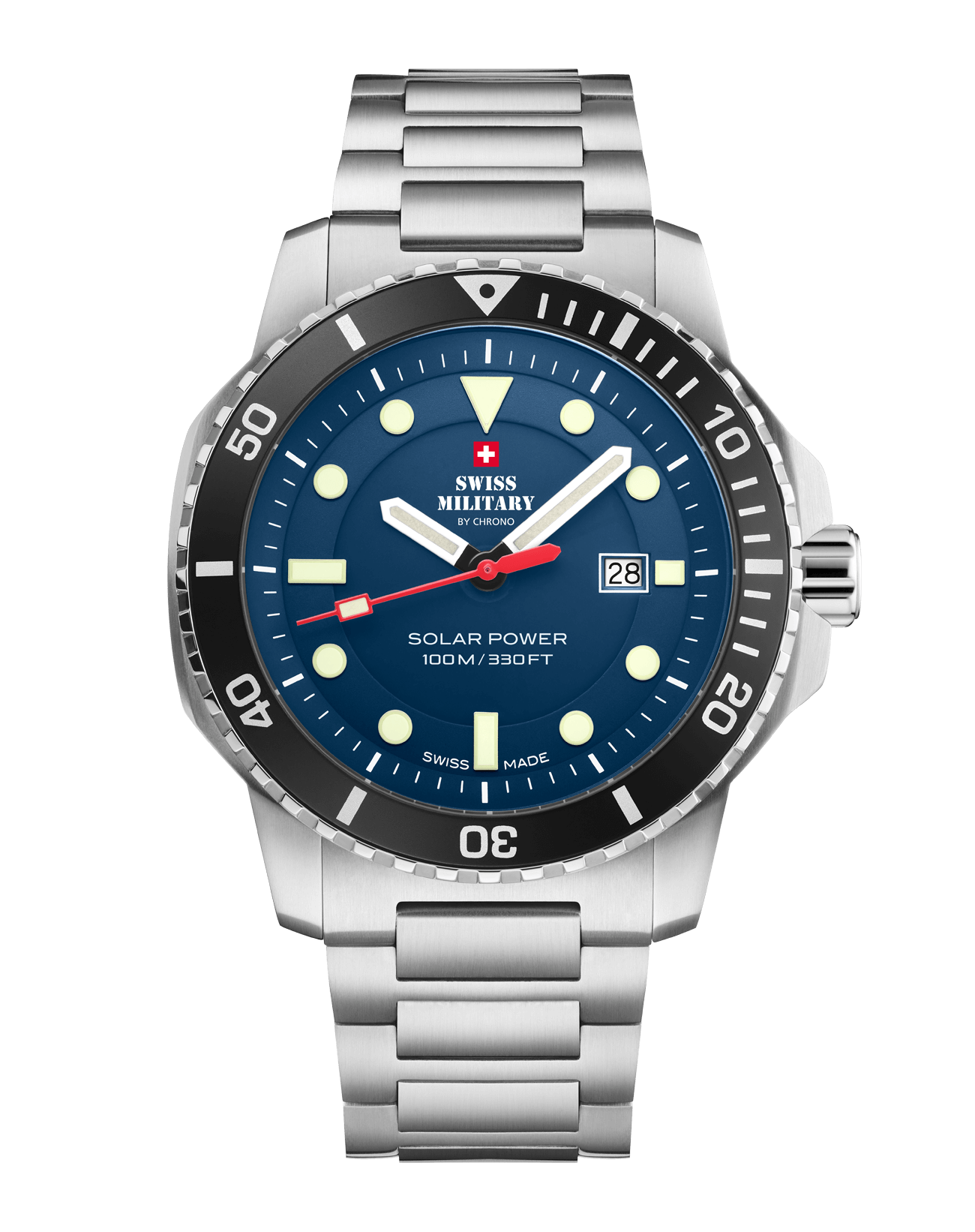 Swiss Military By Chrono, Reloj De Pulsera Caballero Movimiento Solar