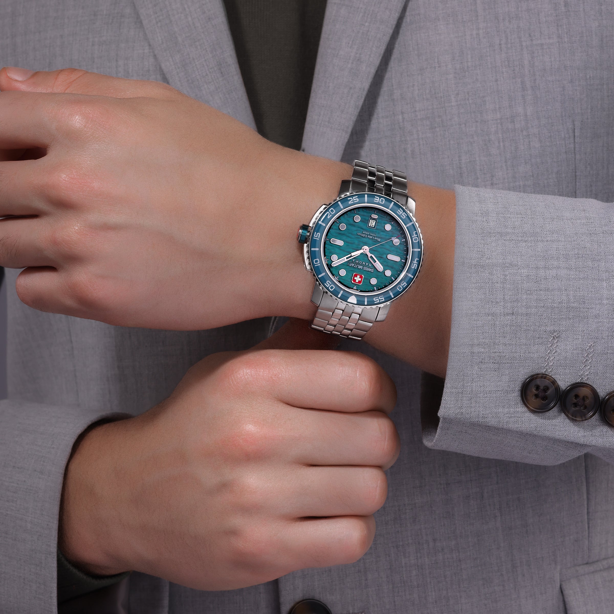 Swiss Blue Lake Dial