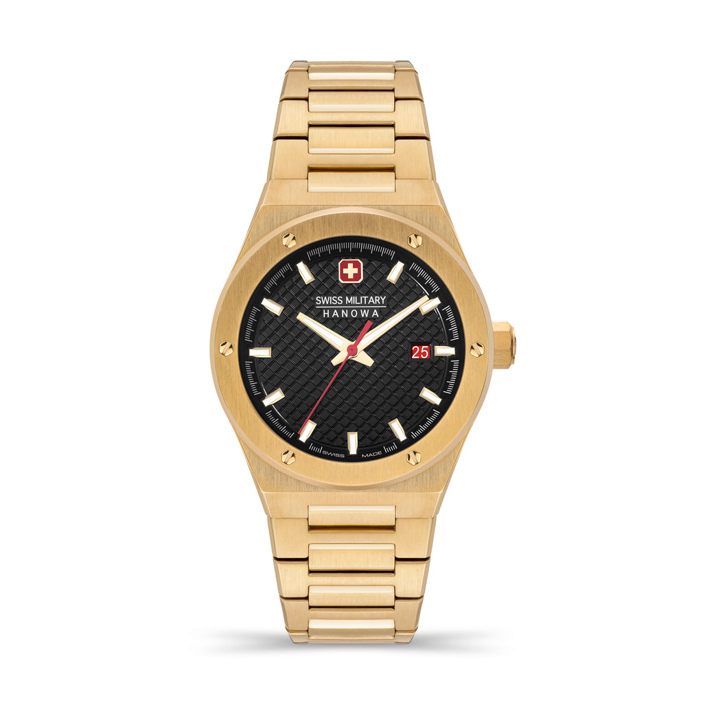Sidewinder Black Dial Gold Colored