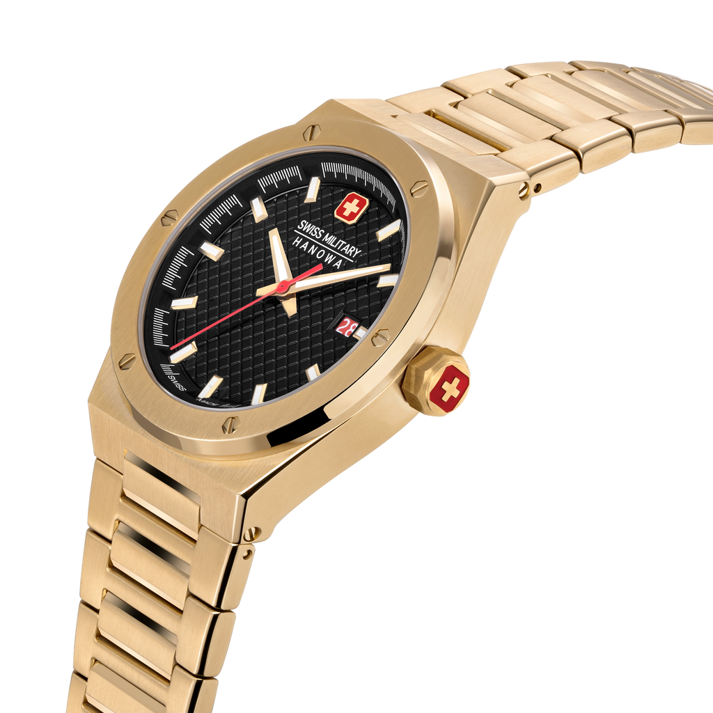 Sidewinder Black Dial Gold Colored