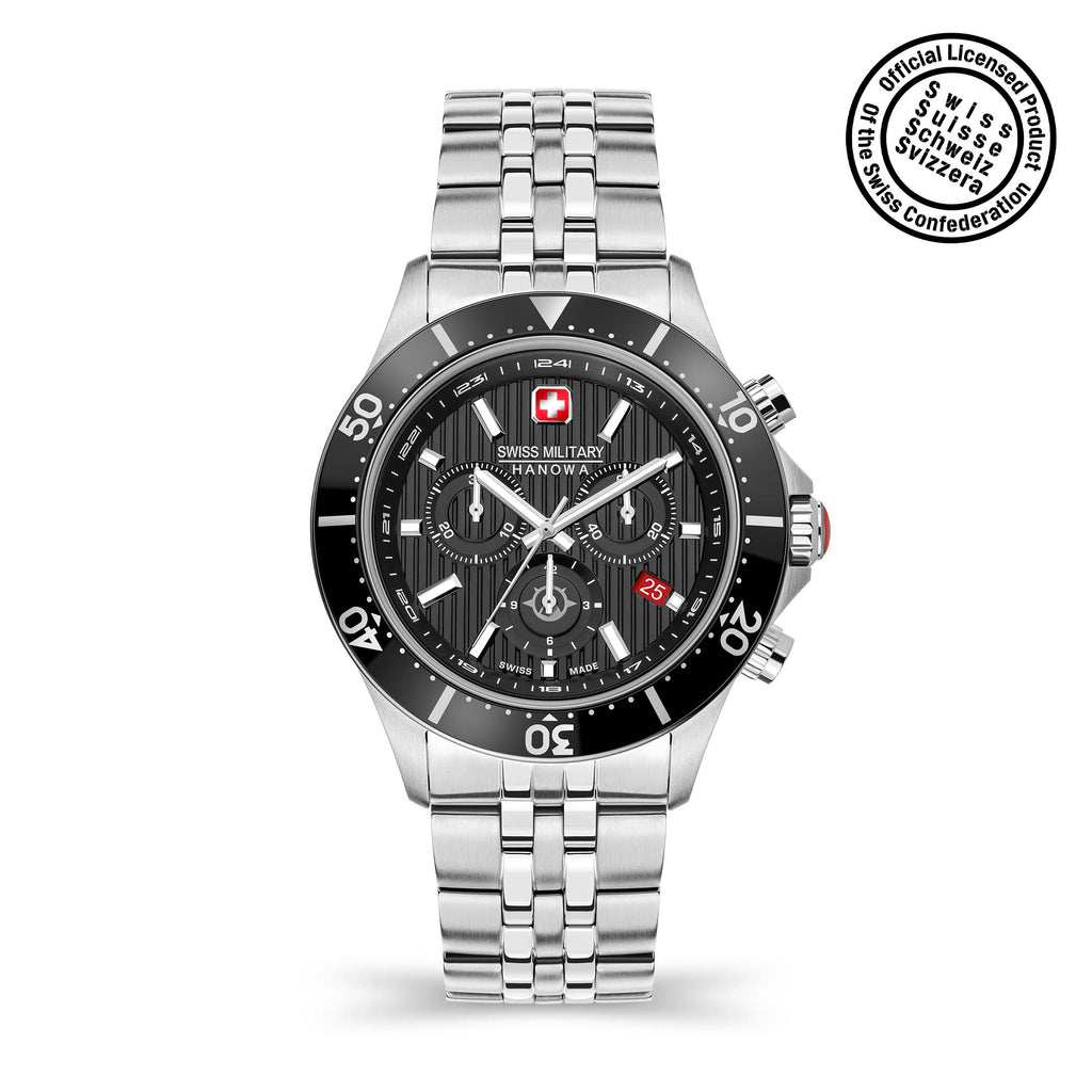 Flagship X Chrono dial negro